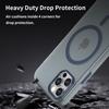 For iPhone 12 Pro Max 6.7 Inch Magnetic Case Translucent Matte TPU+PC Phone Cover Compatible with MagSafe