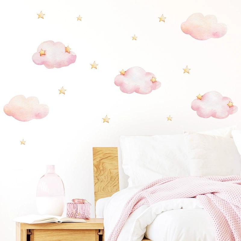 Good Night Animal Star Cloud Self-adhesive Wall Sticker Cartoon Panda Elephant Children's Room Decoration Sticker