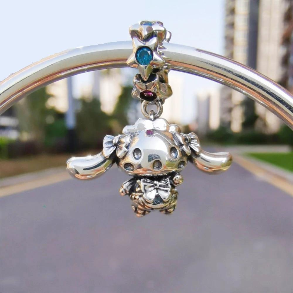 Новая серия медных милых мультяшных подвесок Vinnie Hello Kitty для DIY браслетов-цепочек, подходит для оригинальных браслетов-подвесок для женщин и девочек