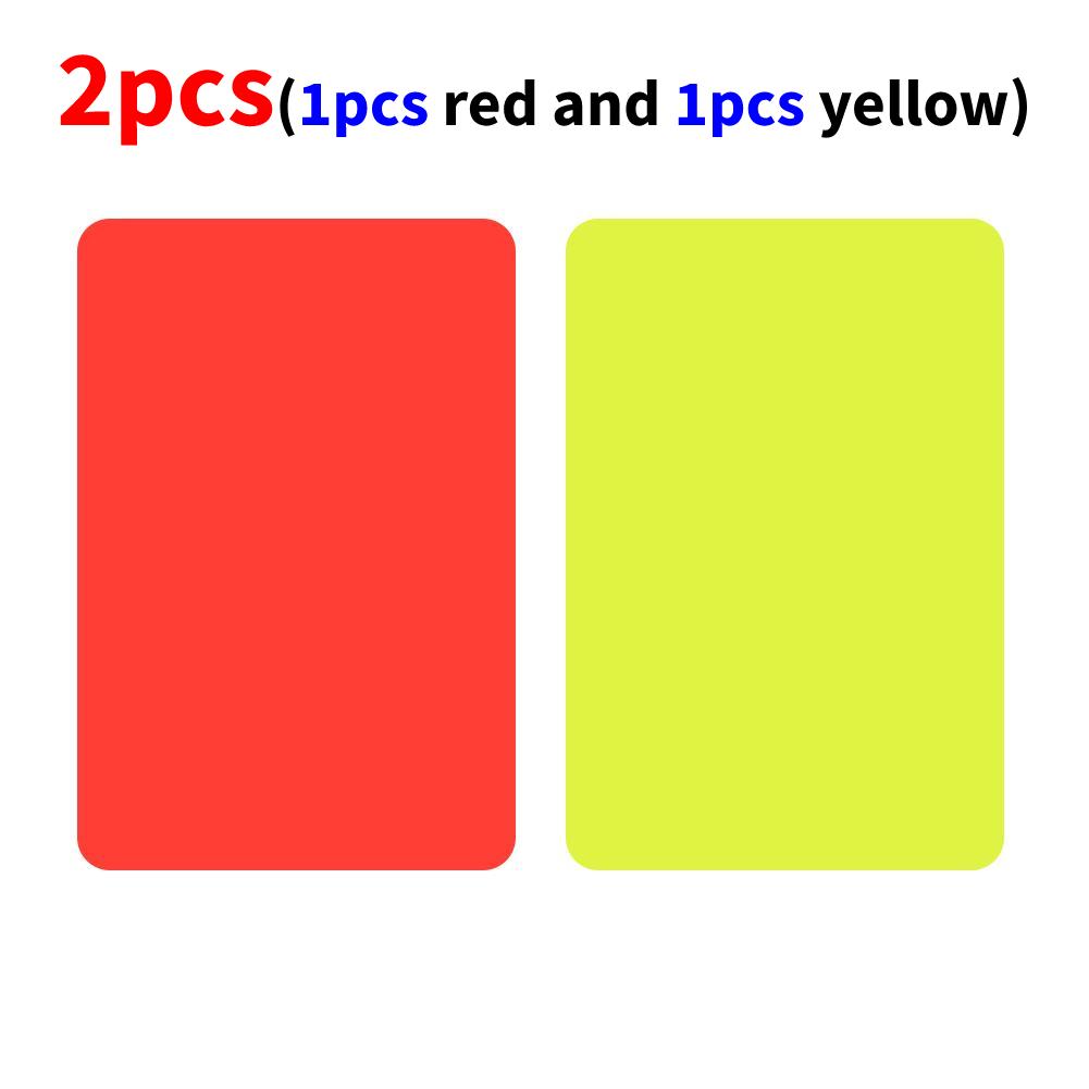 

2-100pcs Red Yellow Card Multi-function 3.2x4.3Inch Soccer Referee Red Cards for Football Match Training Referee Accessories Hot