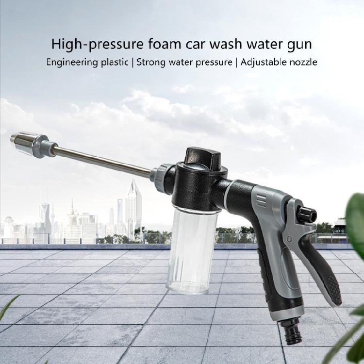 Rotating Head Watering Spray Guns High Pressure Car Washer with Detachable Soap Dispenser Garden Irrigation System