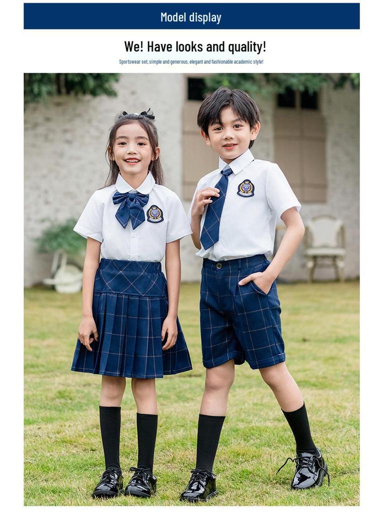Children's British Academy Style School Uniform Set - Tuxedo and Kindergarten Variations