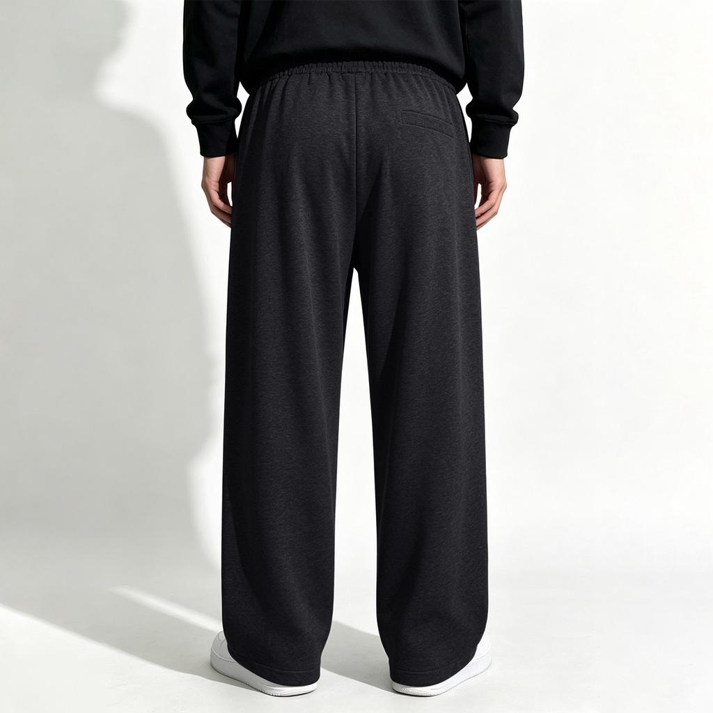 Pantaloni della tuta da uomo casual, vestibilità larga, gamba larga, dritti, per primavera e autunno