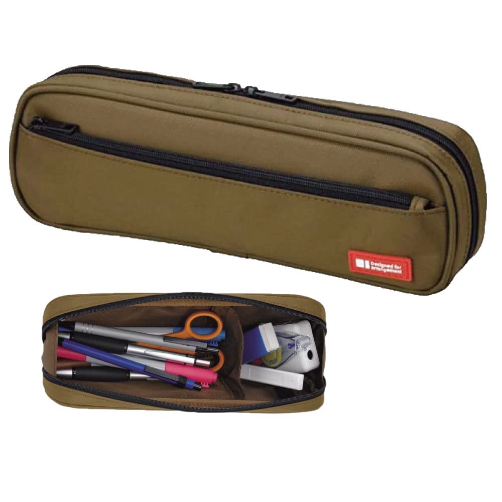 

LIHIT LAB Pen Case 2WAY Type Brown A7552-9