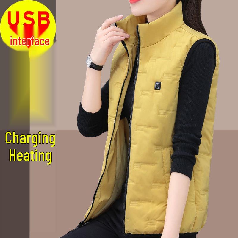 

Жіночий розумний електричний жилет з підігрівом великого розміру з USB-зарядкою - Зима 3XL