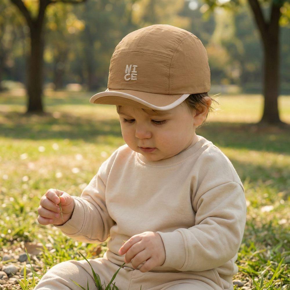 Adjustable Kids Baseball Cap Solid Color Quick Dry Peaked Cap Fashion Children Sun Hat Retro