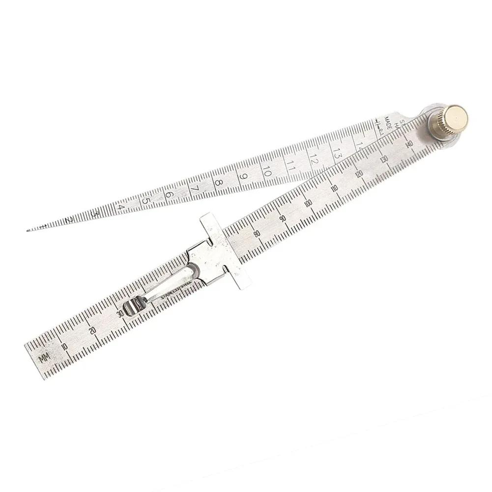 Stainless Steel Wedge Taper Ruler for Measuring Aperture and Bore with Standard Reading Made of High Quality Material
