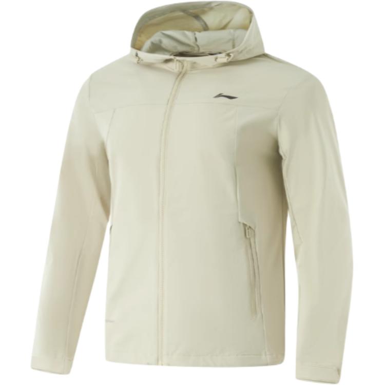 

Li Ning Серия Фитнес Спортивный Повседневный Минималистичный Однотонный Ветровка Мужская Верхняя одежда Керамический Секретный Цвет AFDU905-6 S