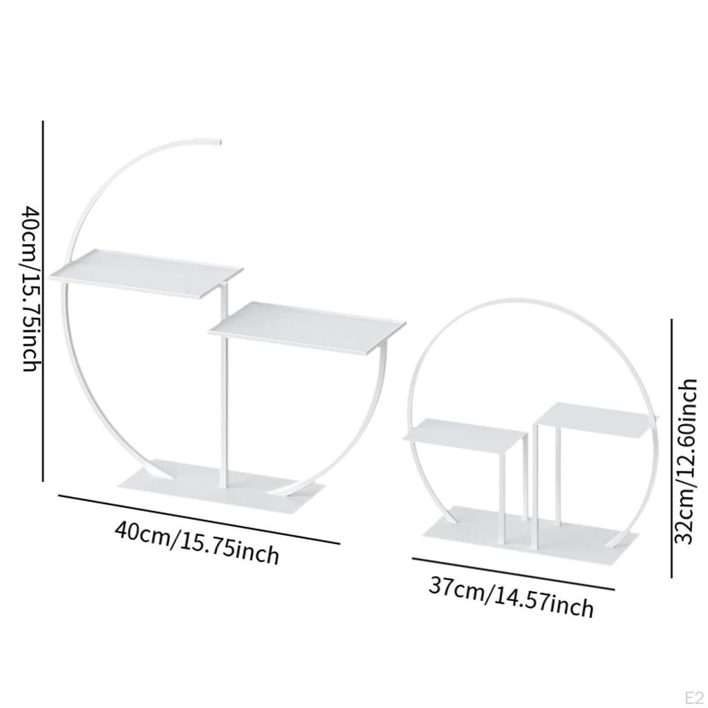 2 Artistic Cake Stands Dessert Trays Serving Multifunction Display Stand Pastry Holder