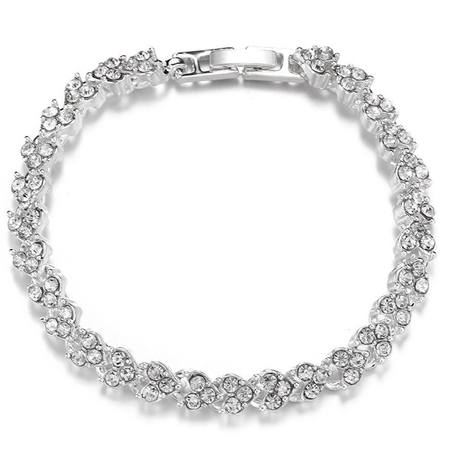 New Korean Double-Layered Starry Diamond Roman Bracelet 