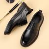 Fashion Men's Leather Oxford Shoes Business Formal Dress Shoes for Office Comfortable Slip-Resistant Flats Luxury Brand Men Casual Shoes