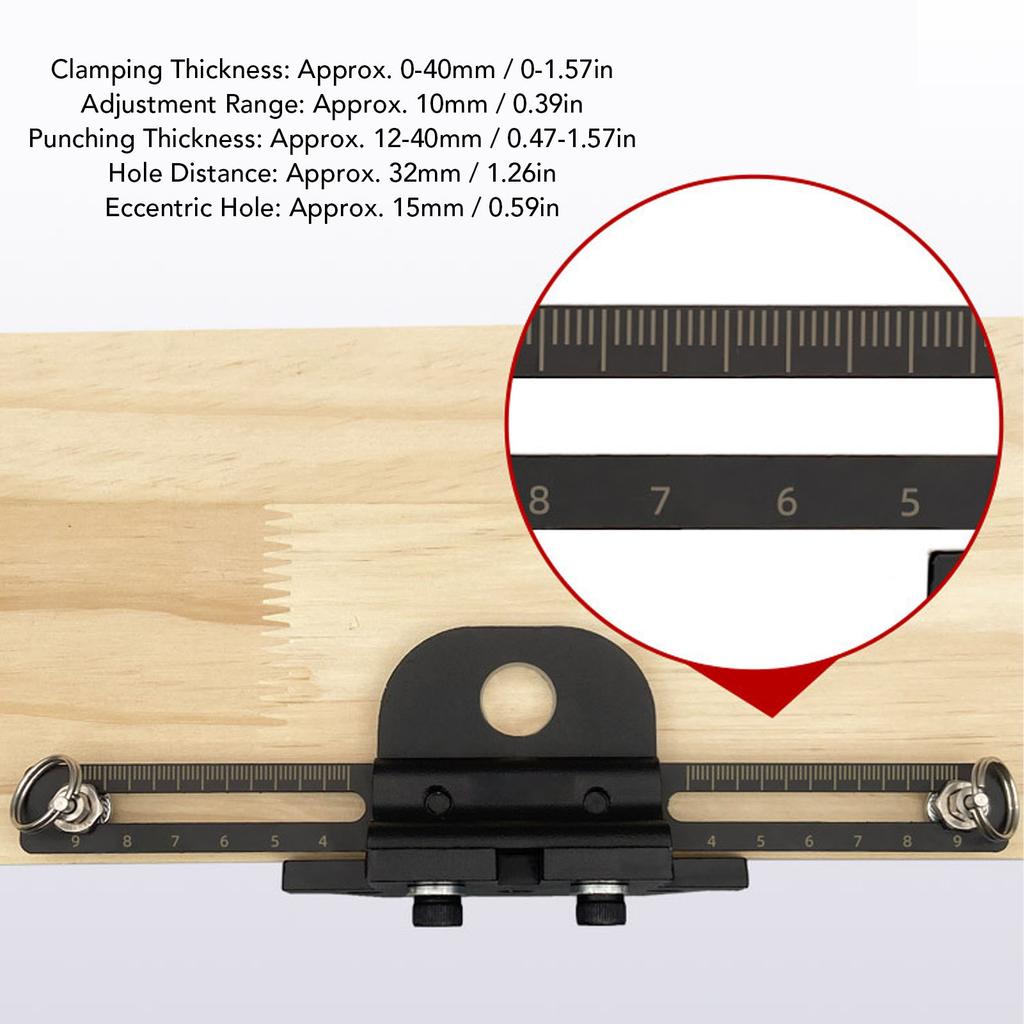 3 in 1 Doweling Jig Kit High Carbon Steel Multifunctional Drill Guide with 8mm 10mm 15mm Drill Bits Woodworking Doweling Jig Kit