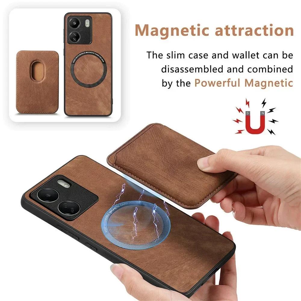 For Xiaomi 17 15 Ultra 15T 14T 13T 11T Pro 5G 2In1 Detachable Leaher Card Magnet Back Case Mi 11 Lite 14T 15T 17 Pro Max Cover