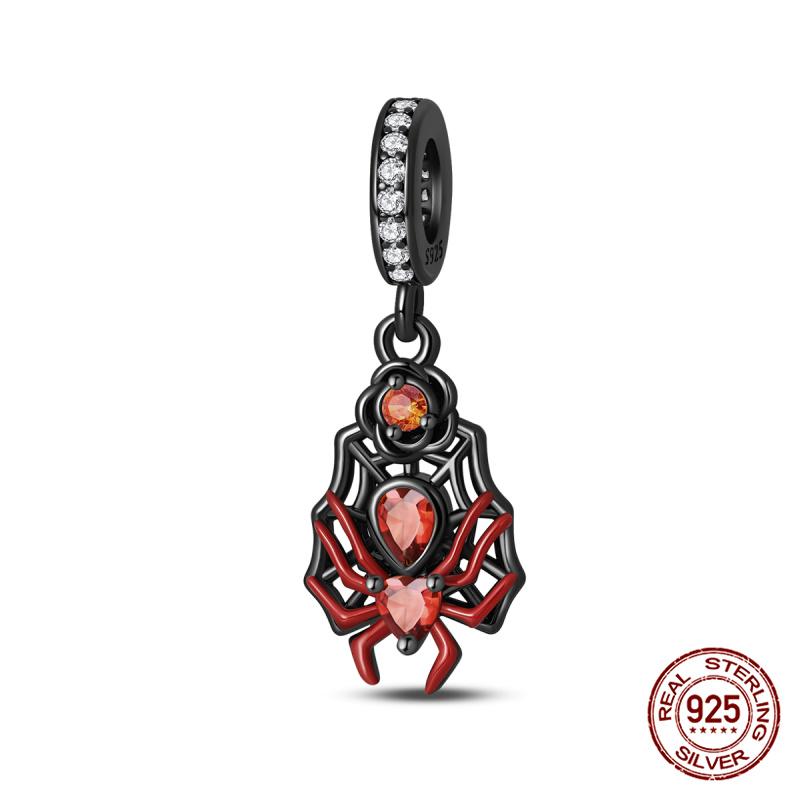 100% Coppernew Halloween Series Charm Pumpkin Skull Beads Fit Originalbracelet Diy Jewelry Making Gifts