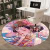 1pc Anime Design Lotus Flower Round Carpet Office Chair Mat, Non Slip Rug for Home Decor, Living Room, Bedroom, Game Room, Festival Gift