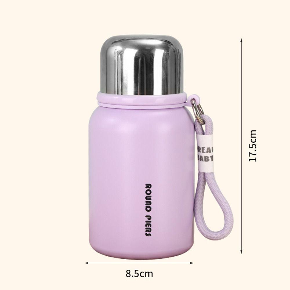 With Handle Portable Thermal Mug Stainless Steel Thermal Water Bottle  Practical Gift