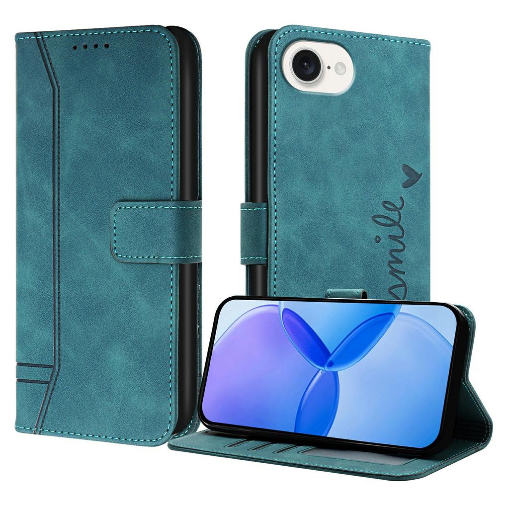 For iPhone 16e Leather Case Envelope Texture Wallet Stand Shockproof Phone Cover