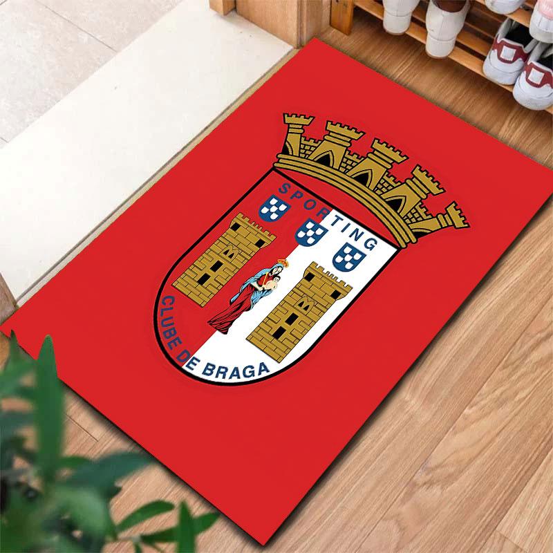 Sporting Clube De Braga Carpet Rug for Living Room Bedroom Home Sofa Decoration,Kids Play Non-slip Floor Mat