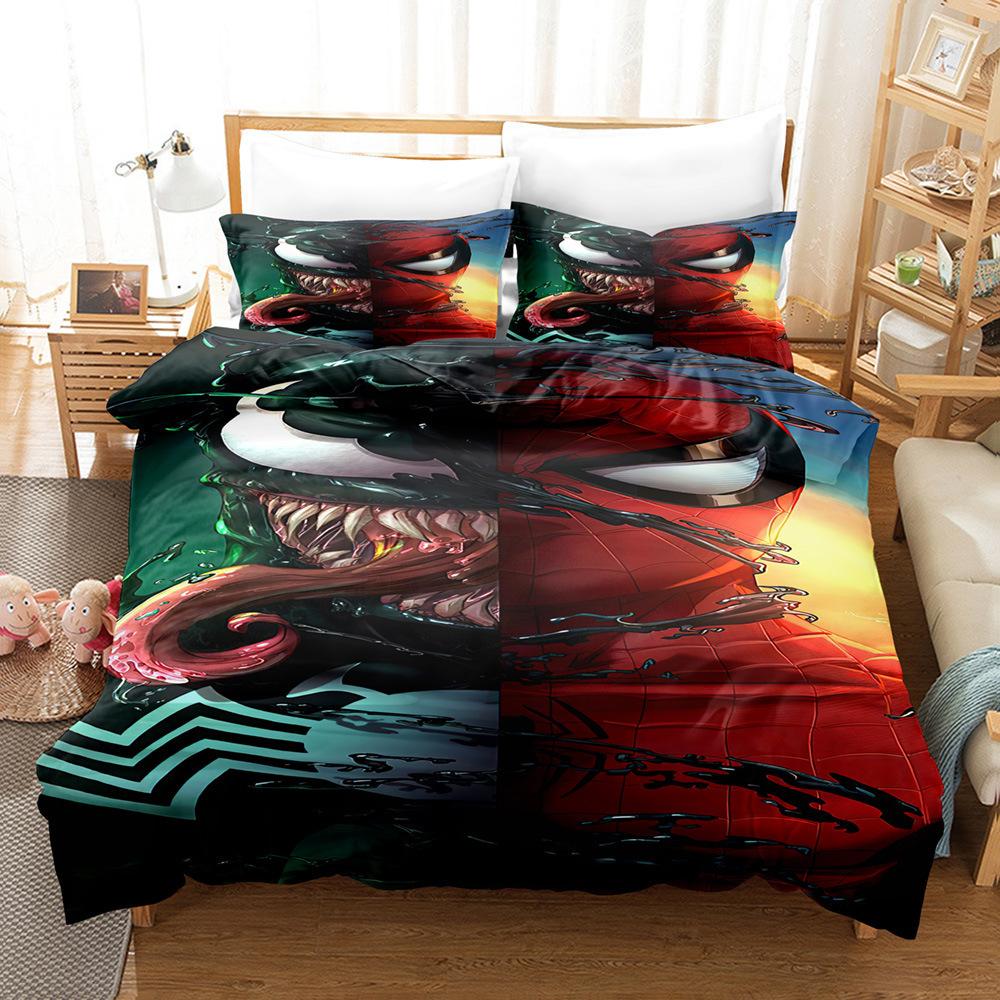 Home Textile Quilt Cover Pillowcase 3D Digital Printing Three-Piece Set