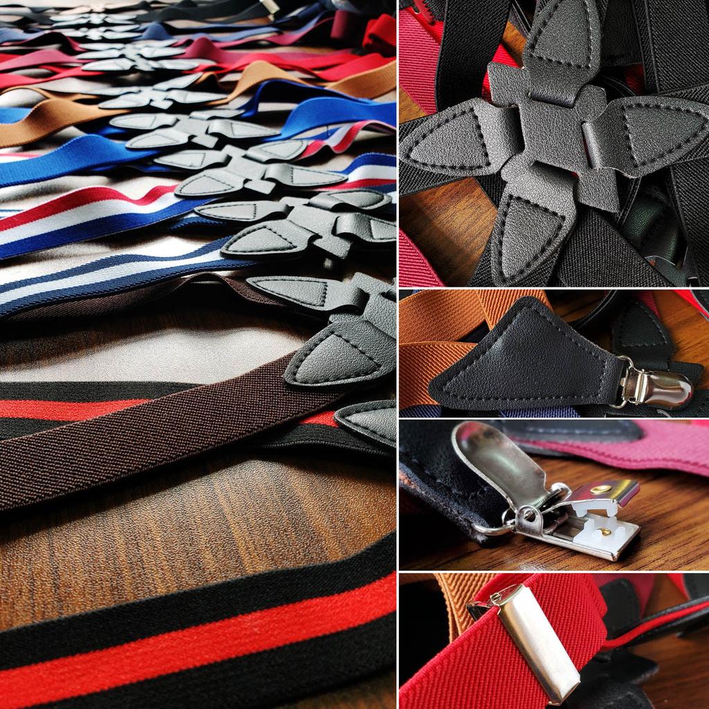 Elastic Strap Clip, Side Clip Cross Adult Men's and Women's Suspender Straps