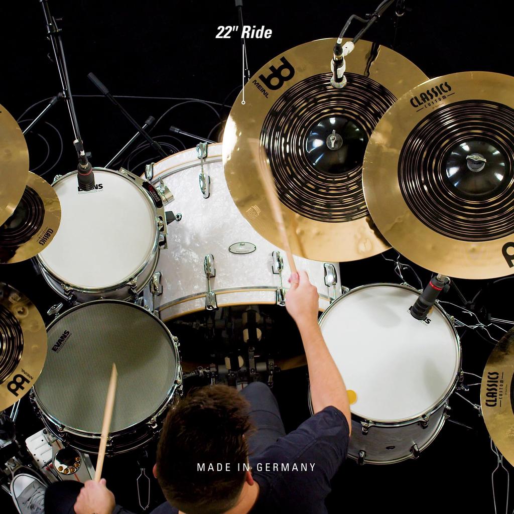 MEINL Cymbals Classics Custom Dual Series Ride Cymbals Dual Ride CC22DUR 22" []