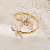 Exaggerated Design Big Flower Bracelet Luxurious Style Three-Dimensional Bracelet  Vacation Style
