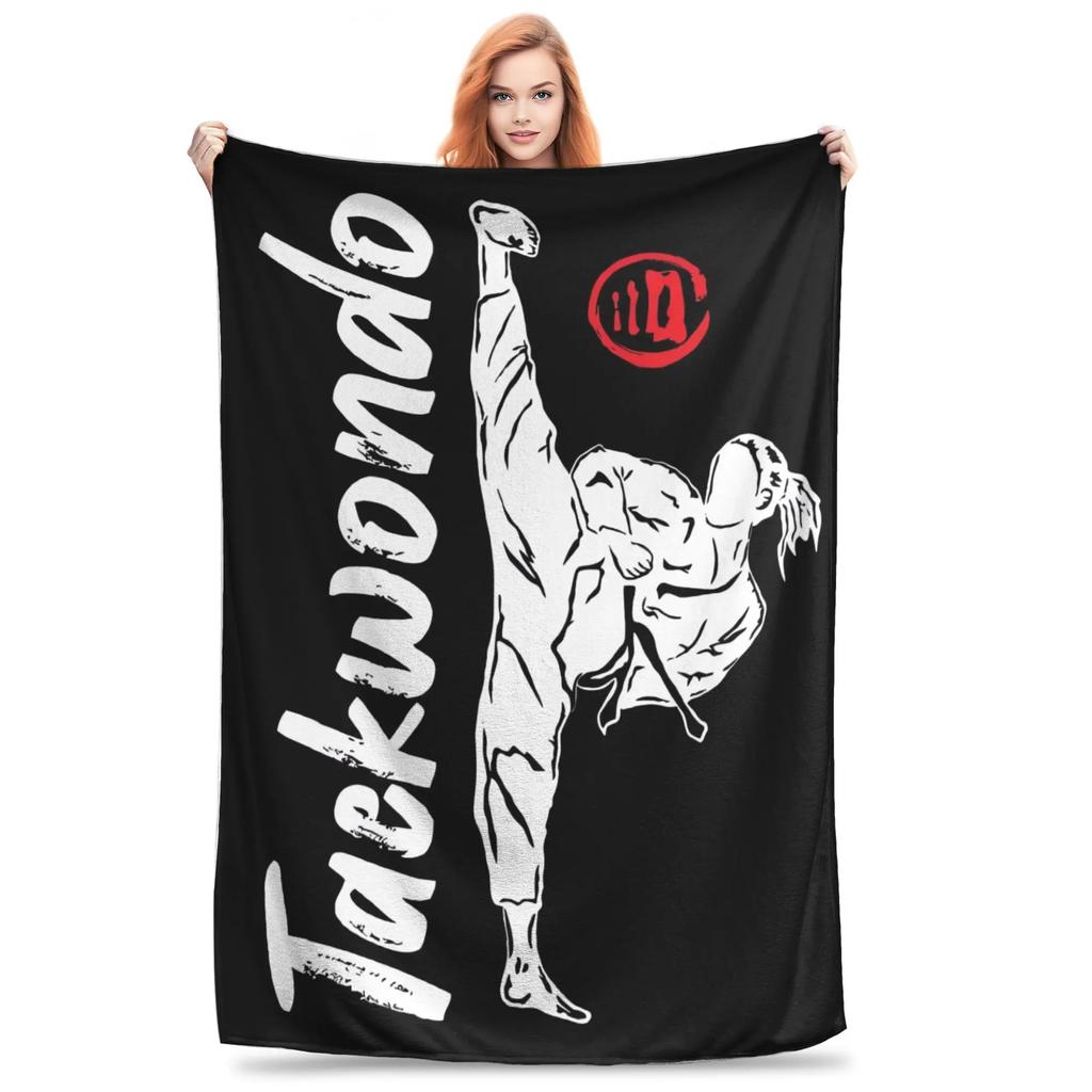 Taekwondo Qualität Warme Weiche Decke für den Winter Perfekt für Jungen Mädchen Ideal für Couch oder Bett Ästhetische Tagesdecke