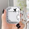World Travel Routes Clear Earphone Cases Cover Case For Airpods 4 Pro2 2 3 1 Pro Pro3