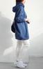 Gold Japan Plus Size Tunic Long Winter Sizes Women's Hoodie, Sleeve, Stretch, Outfit, Fall/Winter/Spring, 4L-5L, Blue, Fem-445
