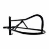 Wall-Mounted Saddle Rack Horizontal Bar Black Metal Space Saving