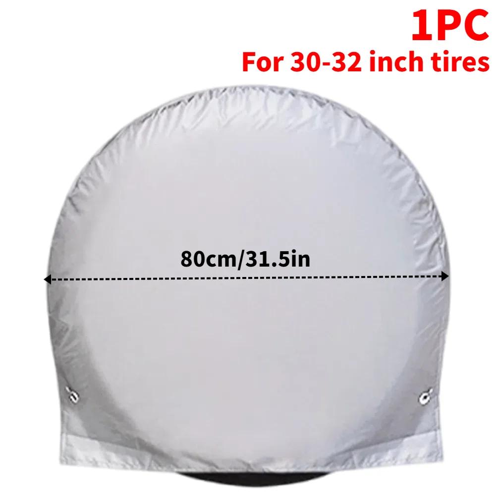 Rv Tire Cover Waterproof Spare Tire Cover Uv Resistant Automotive Wheel Protector For Sun Rain Snow Tyre Protection