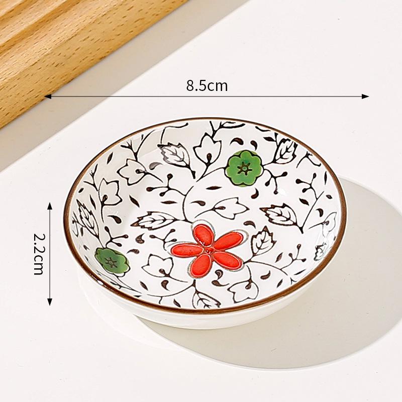 Japanske Mini Keramiske Tallerkener Barbecue Dipping Sashimi Sushi Soyasaus Retter Hjem Skrivebord Snacks Frukt Dessert Tallerkener