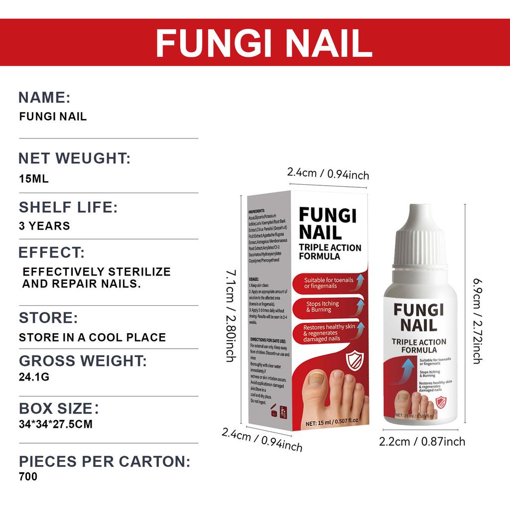 Nail Repair & Nourishing Solution – Strengthening Care for Discolored & Damaged Nails, 15ml