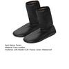 Faux Leather Slipper Socks Men Waterproof Warm Indoor Socks Non Slip Fleece Lined Winter Socks for Bedroom Playroom Outdoor Wear