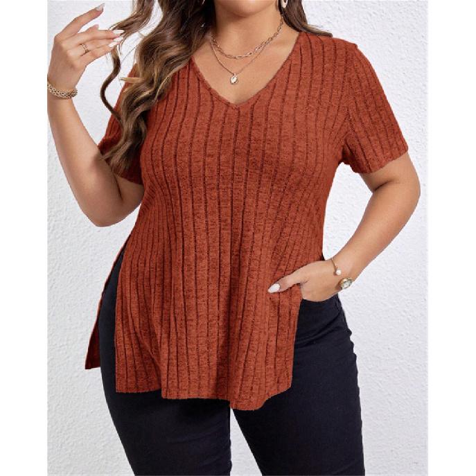 

Travel New Women S Retro Printed Shirt Casual Spring And Summer Breathable Cool Sexy Daily Date Short Sleeved T-Shirt Top XXL коричневый