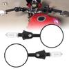 Pair Handlebar End Rearview Mirrors Foldable Arm Wide View Angle Universal for Motorcycle Dirt Bike
