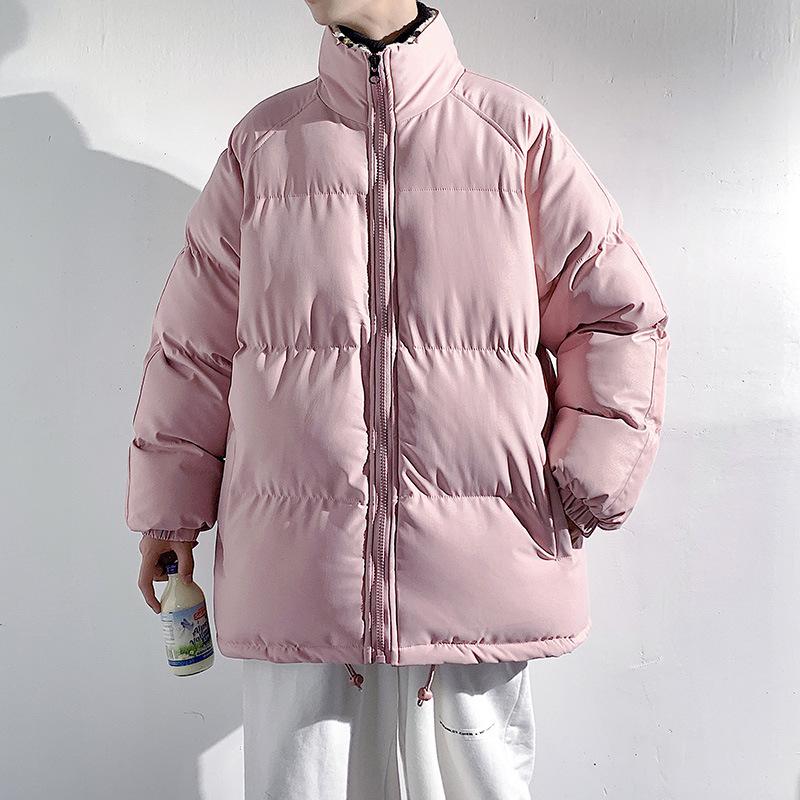 

Зимняя бархатная хлопковая одежда Мужская куртка с воротником-стойкой большого размера для полных, новая утолщенная теплая хлопковая одежда из овечьего бархата XXXXL