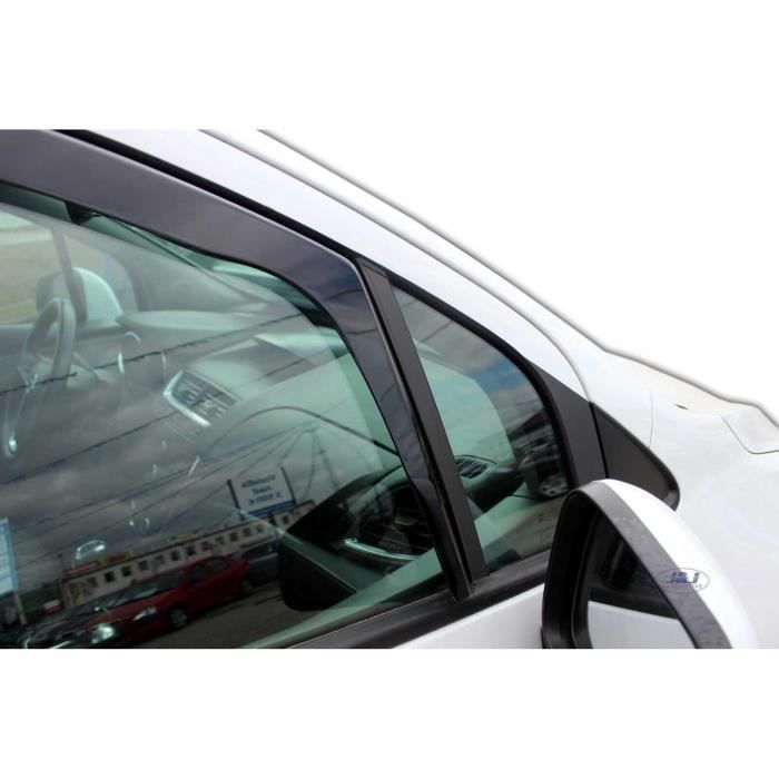 Déflecteurs d'air - J&amp;J AUTOMOTIVE - Opel Mokka - Fumé - Acrylique renforcé - Installation facile