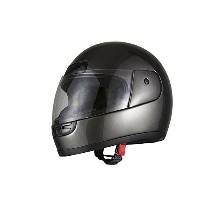 Bike Parts Center Full Face Helmet Gunmetallic FREE (57cm-60cm) 7307 One Size