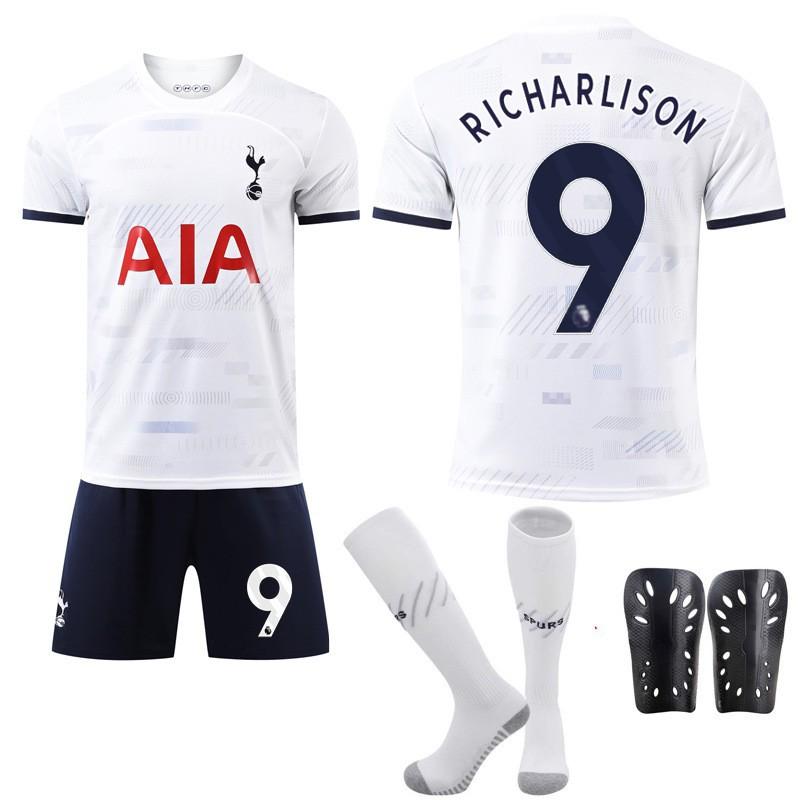 2324 Kit Calcio Casa Tottenham Hotspur Maglia Numero 7 Son Heung-min 9 Richarlison 17 Romero Edizione Fan
