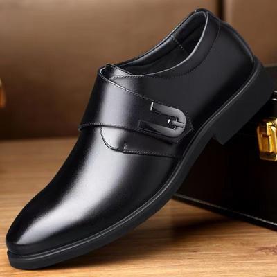 Office Business Men Shoes Fashion British Male Leather Shoe Breathable Black Party Wedding Shoes 2024 New Pointed Toe Dress Shoe