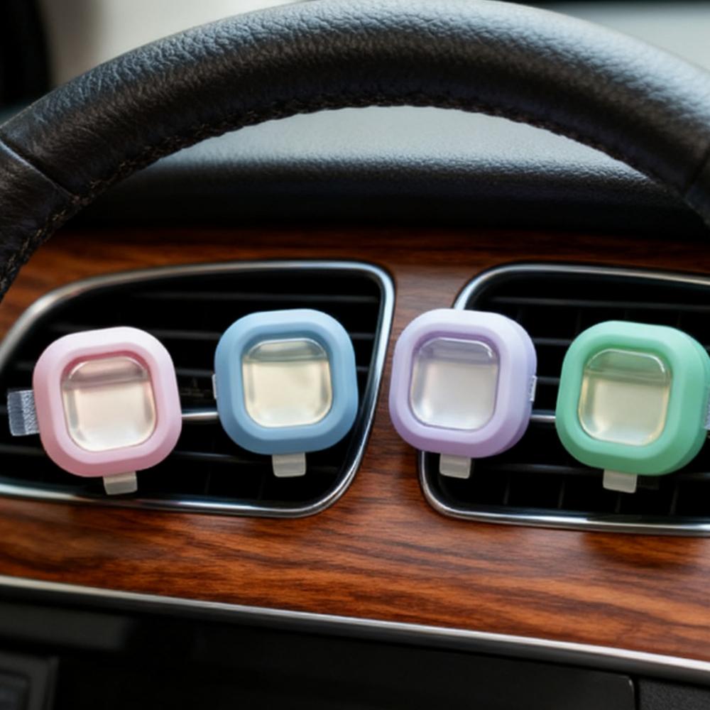 1pc Car Aromatherapy Breathable Film Air Conditioning Vent Clip Long-Lasting Odor Removal Inside The Cars Decorative Accessories