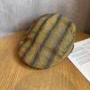 Vintage Retro Cotton Linen Flat Cap With Sun Protection For Women Autumn Winter