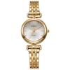 Round Dial Shape Women Wrist Watch Alloy Steel Band Watch Minimalist Round Dial Watch  Daily