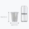 Clear Disposable Takeout Cups, 400 ml — Pack of 25