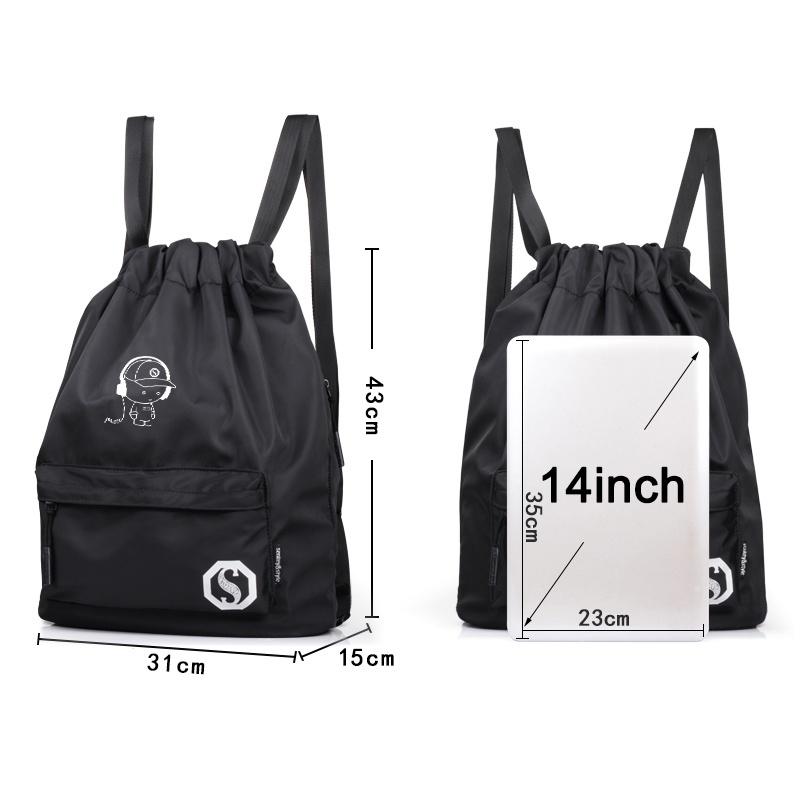 Lightweight Waterproof Drawstring Travel Sport Nylon Backpack With Spacious Design And Stylish Features