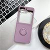 Applicable To Samsung Zflip7 Liquid Silicone Zflip6 Ring Mobile Phone Case Zflip4 Folding Screen Protective Case Foreign Trade