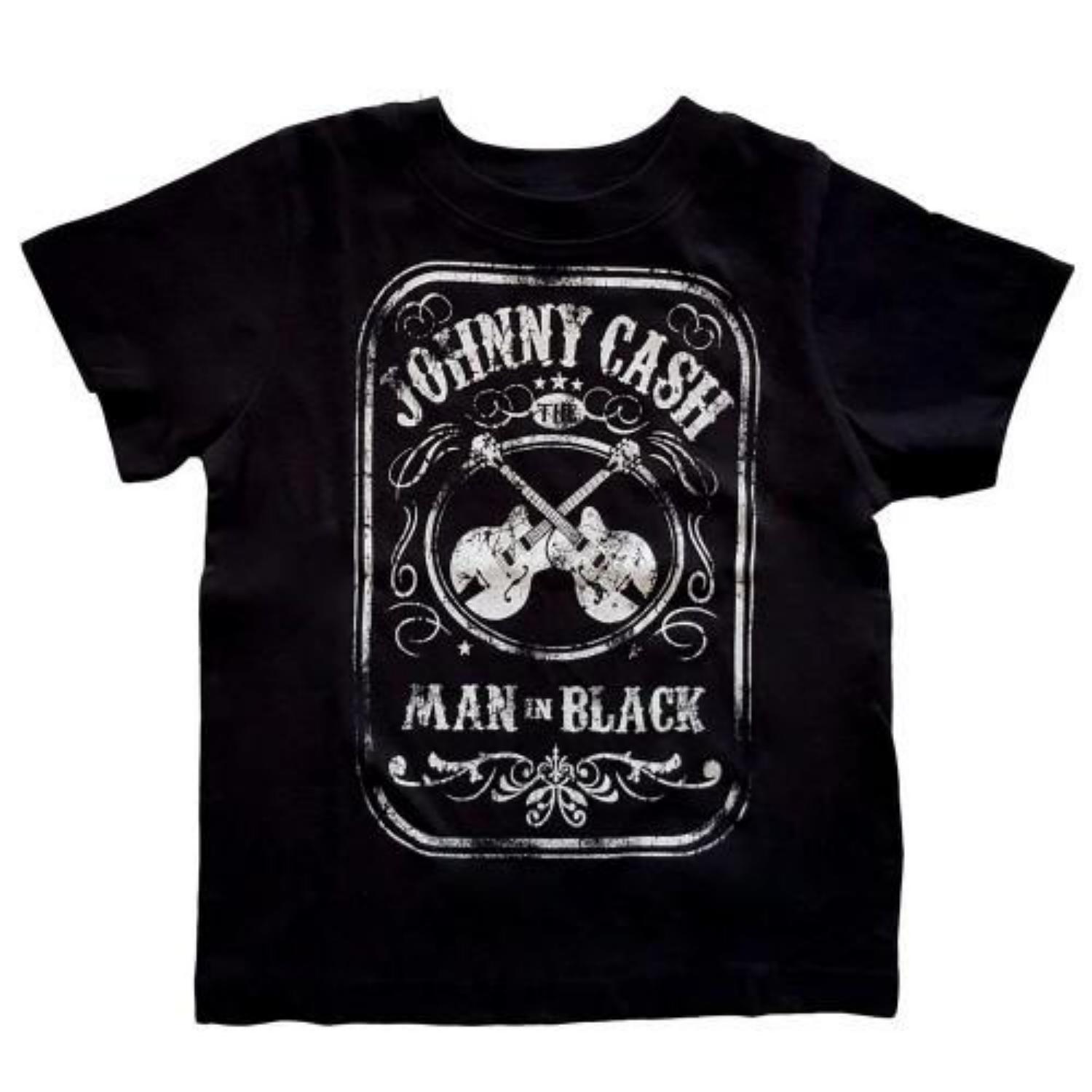 Johnny Cash Childrens_Kids Man In Black T-Shirt S