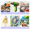 AnyMark Illustration Markers 80 Colors Alcohol Dual Tip Professional Art Supplies Set Adult Coloring Manga Sketching