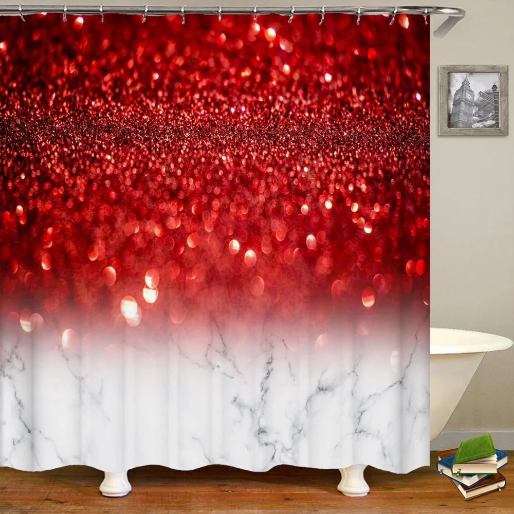 Shiny Dream Printed Shower Curtain Mildew waterproof Curtain With Hook Bathroom Decorative Curtain 3D Shower curtains 240*180cm